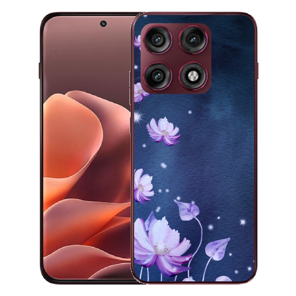 Gélový kryt mmCase na Motorola Edge 70 Pro - padajúce kvety