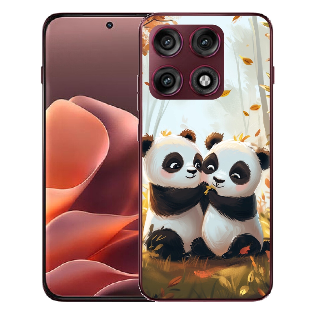 Gélový kryt mmCase na Motorola Edge 70 Pro - pandy