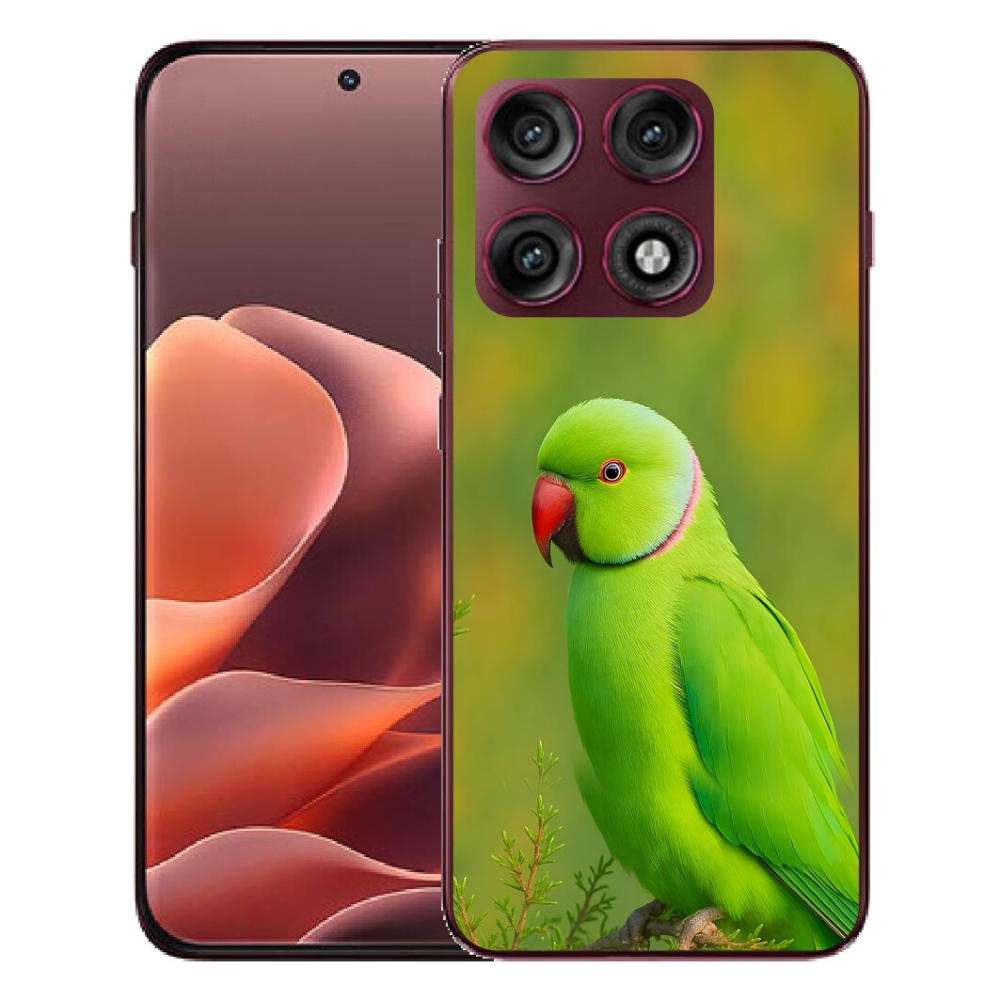 Gélový kryt mmCase na Motorola Edge 70 Pro - papagáj Alexandr 2