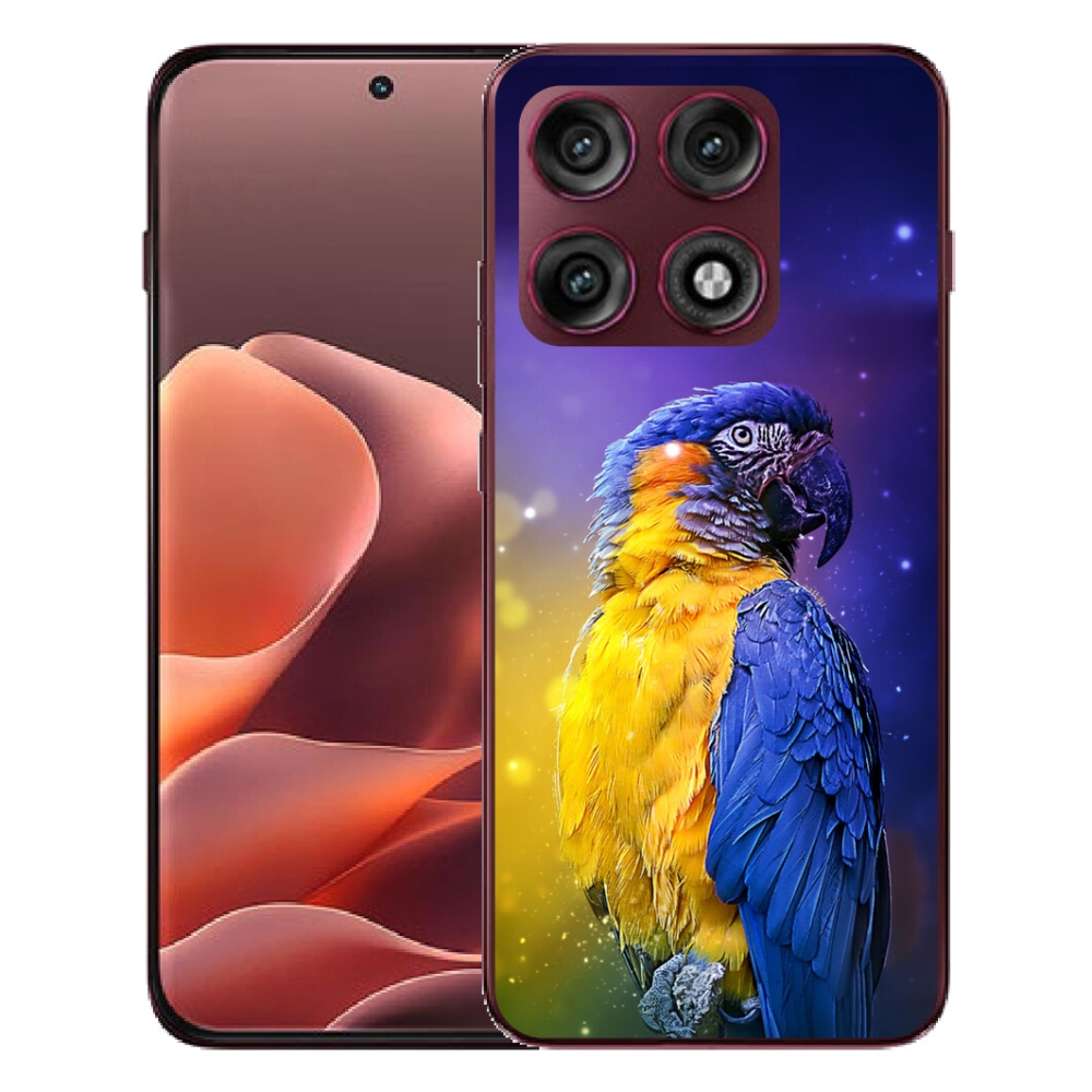 Gélový kryt mmCase na Motorola Edge 70 Pro - papagáj ara 1
