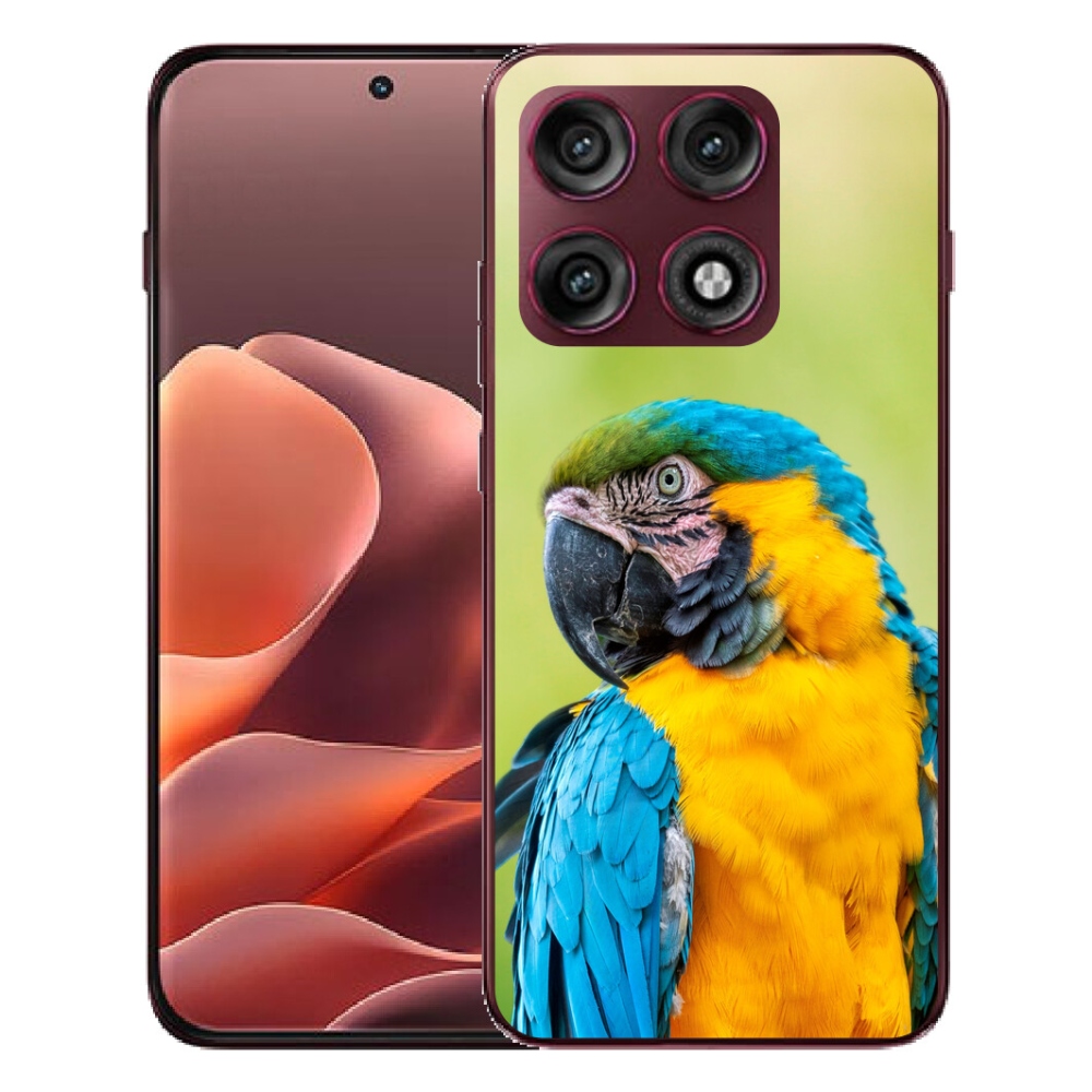 Gélový kryt mmCase na Motorola Edge 70 Pro - papagáj ara 2