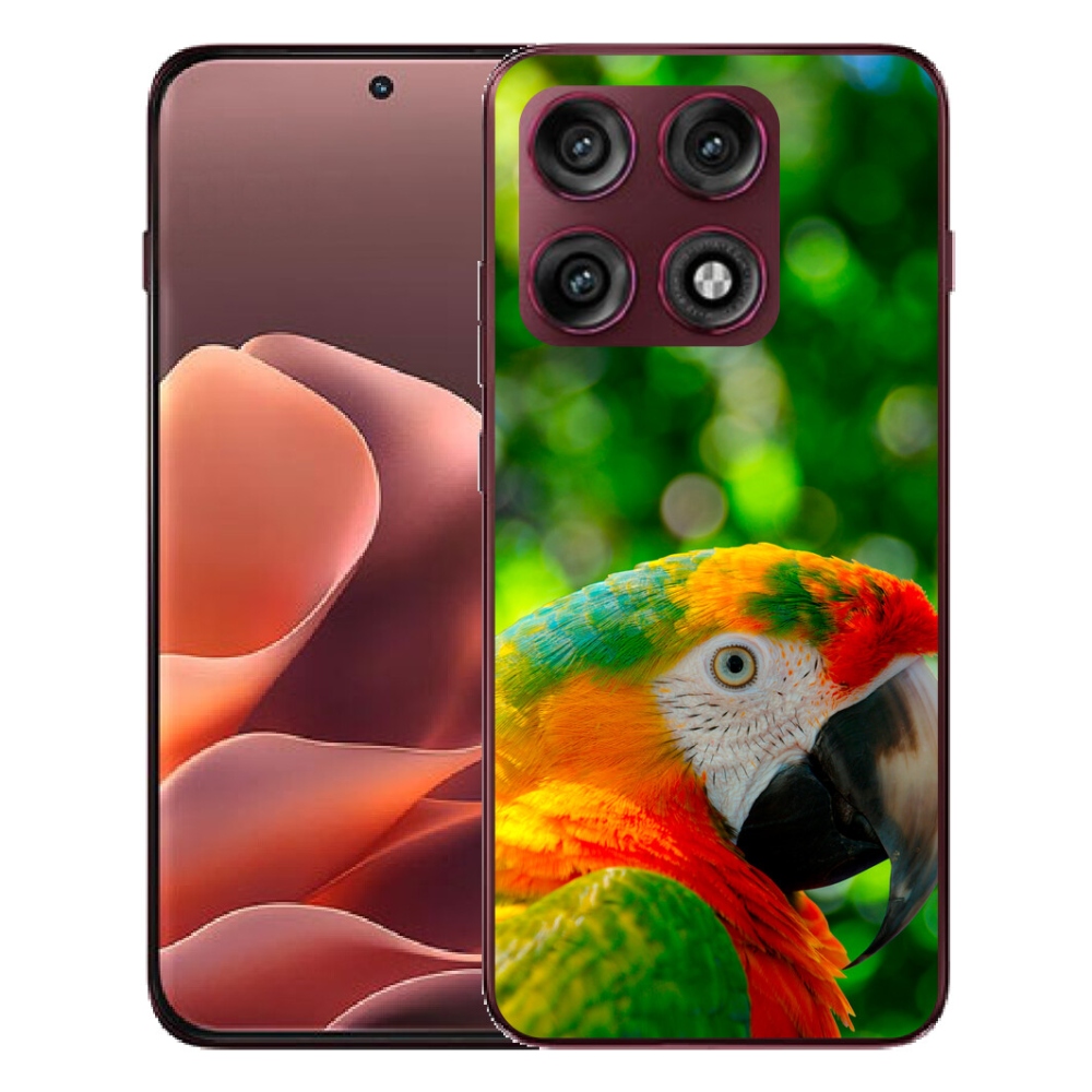 Gélový kryt mmCase na Motorola Edge 70 Pro - papagáj ara 3