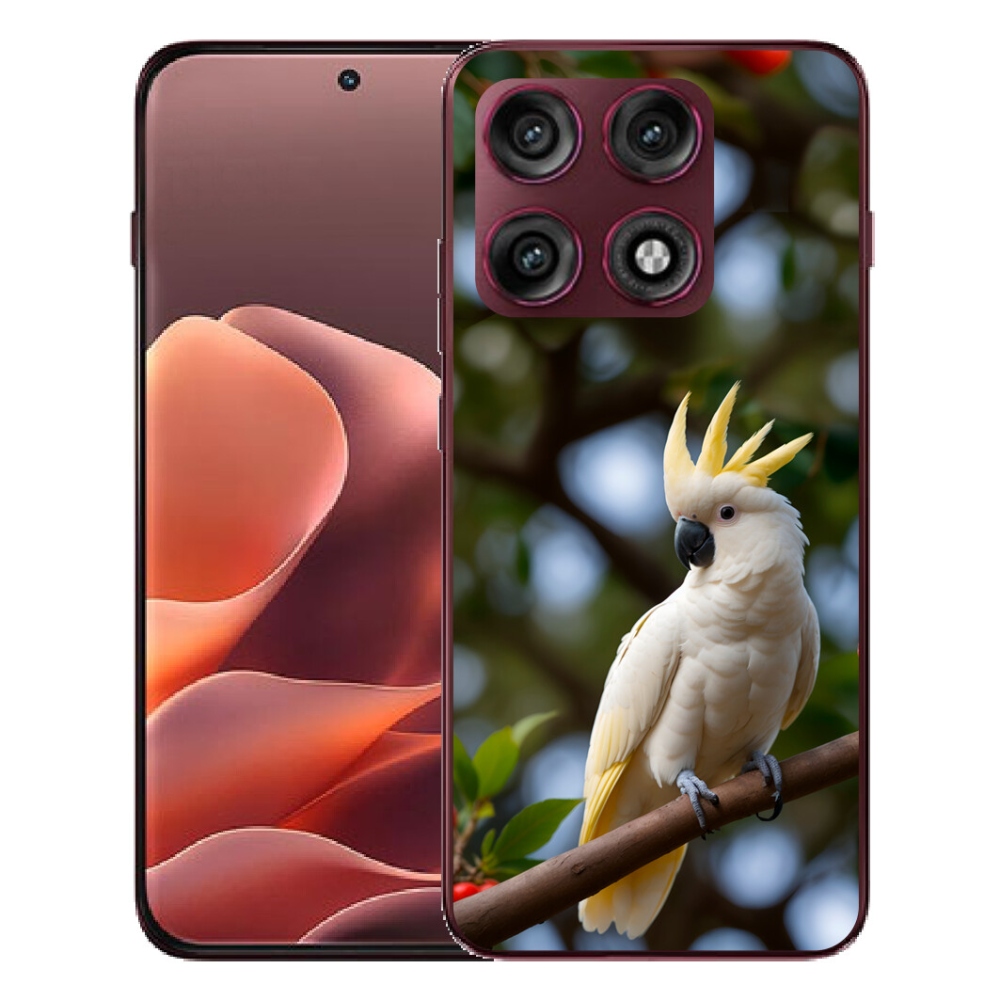 Gélový kryt mmCase na Motorola Edge 70 Pro - papagáj kakadu 3
