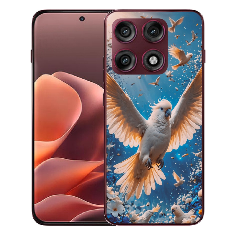 Gélový kryt mmCase na Motorola Edge 70 Pro - papagáj kakadu