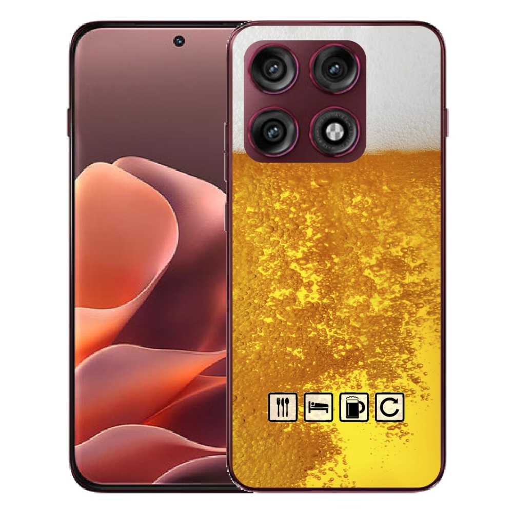 Gélový kryt mmCase na Motorola Edge 70 Pro - pivný motív 3