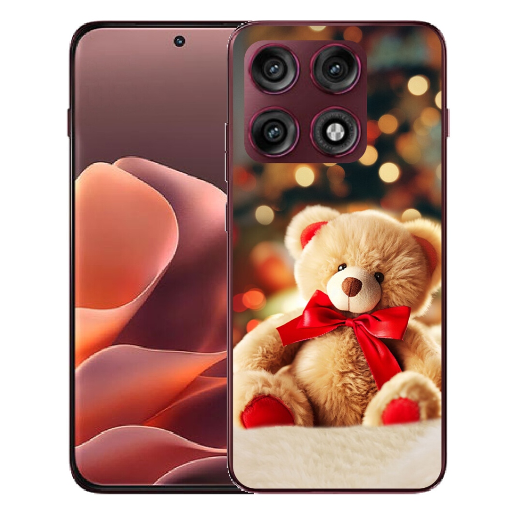 Gélový kryt mmCase na Motorola Edge 70 Pro - plyšový medvedík