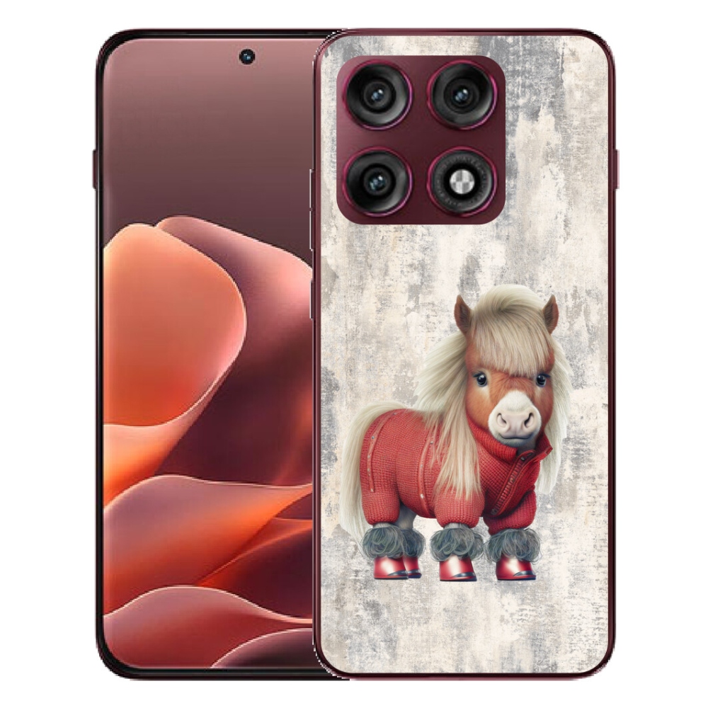 Gélový kryt mmCase na Motorola Edge 70 Pro - poník vo svetri