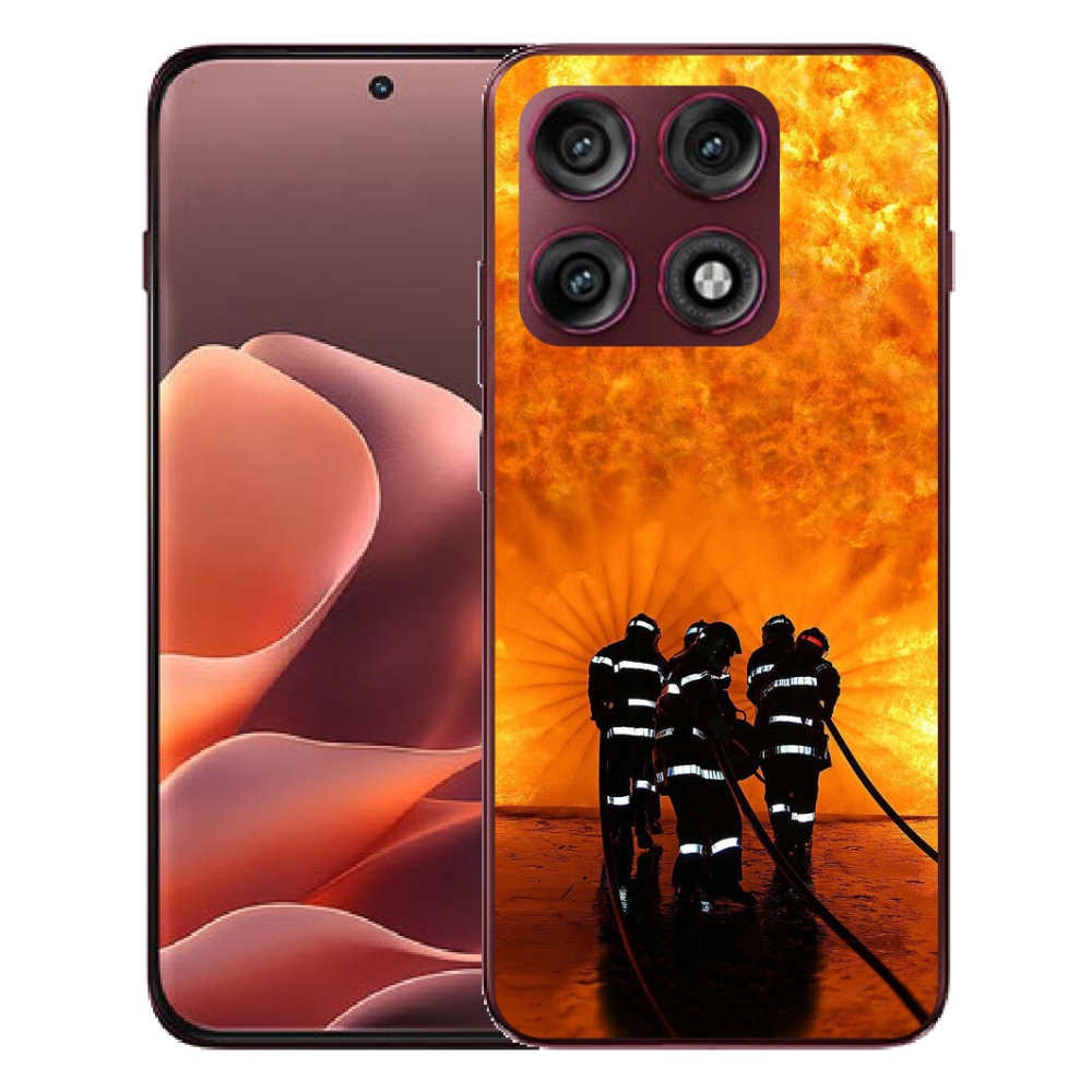 Gélový kryt mmCase na Motorola Edge 70 Pro - požiar