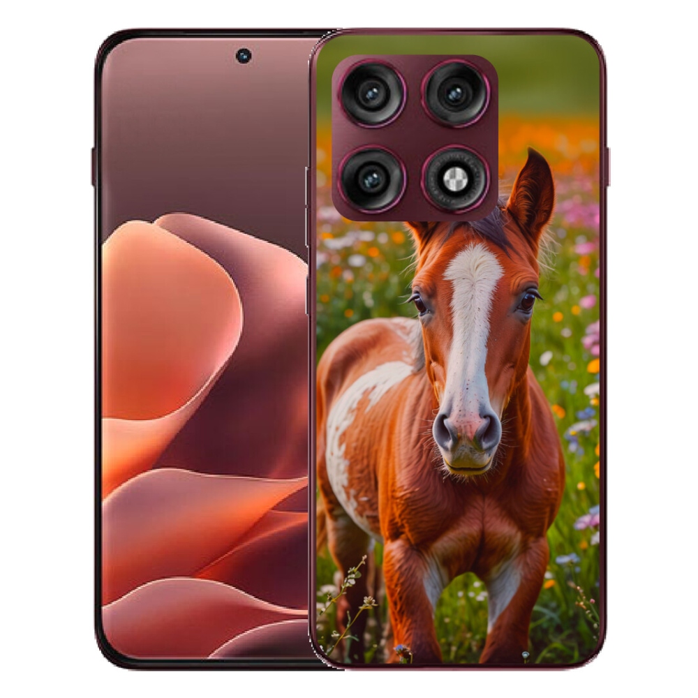 Gélový kryt mmCase na Motorola Edge 70 Pro - roztomilé žriebä