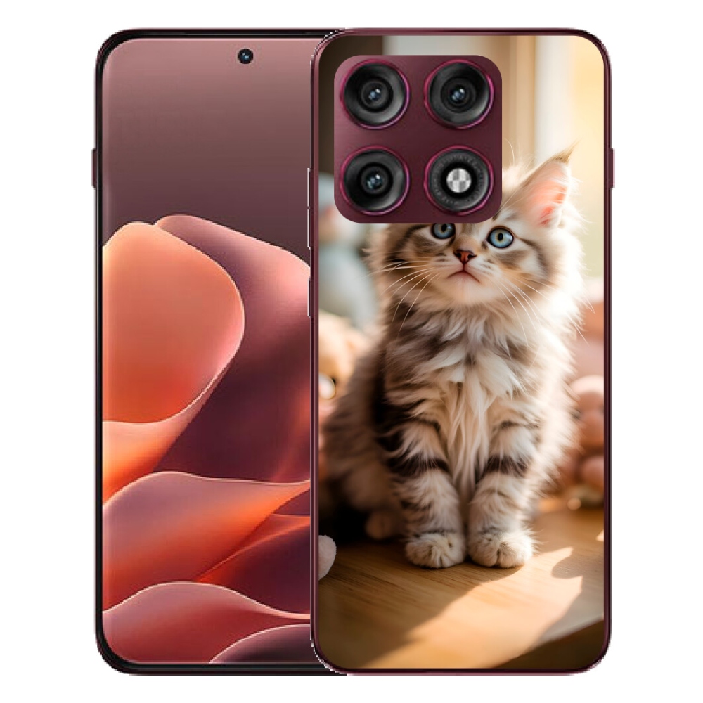 Gélový kryt mmCase na Motorola Edge 70 Pro - roztomilé mačiatko 10