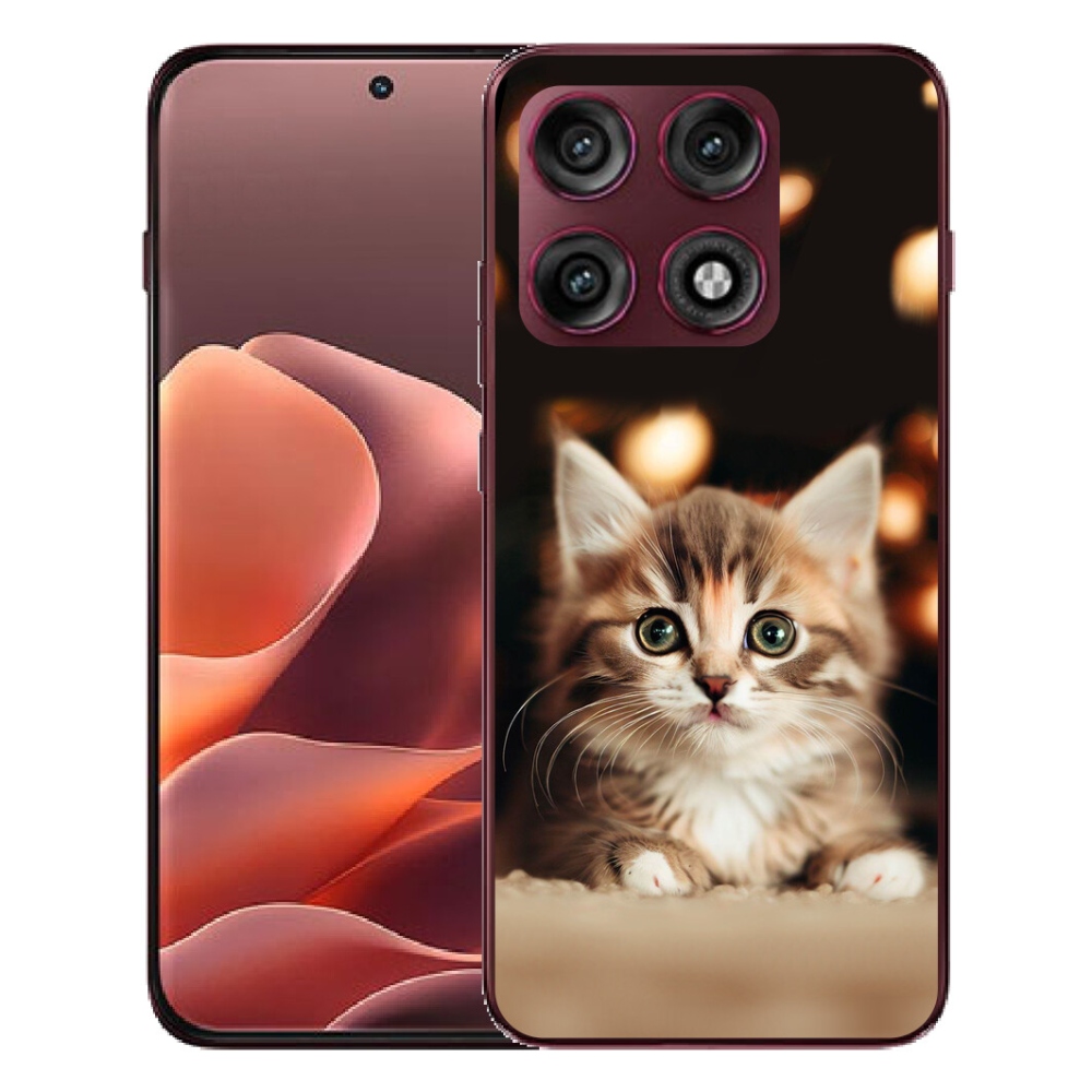 Gélový kryt mmCase na Motorola Edge 70 Pro - roztomilé mačiatko 2