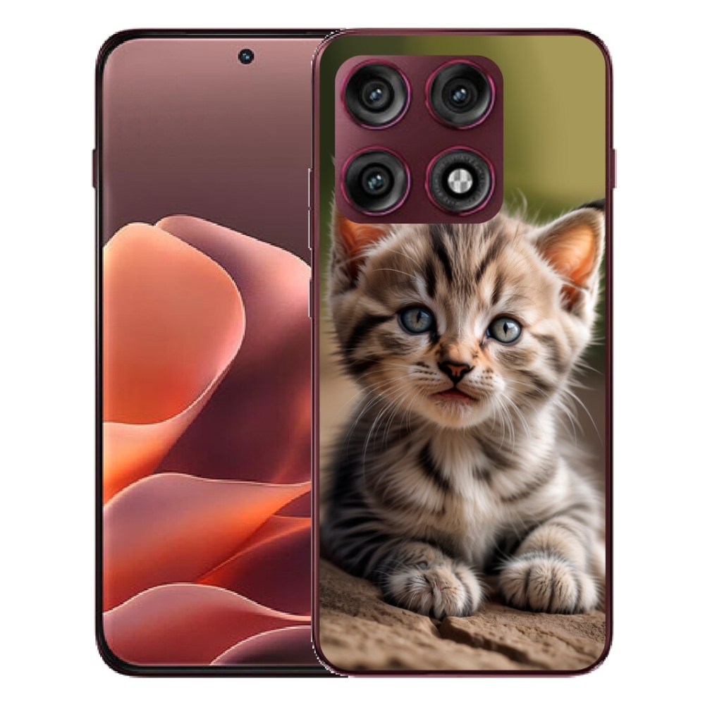 Gélový kryt mmCase na Motorola Edge 70 Pro - roztomilé mačiatko 9