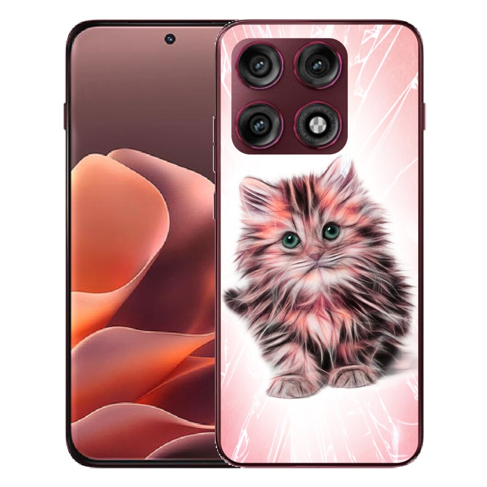Gélový kryt mmCase na Motorola Edge 70 Pro - roztomilé mačiatko