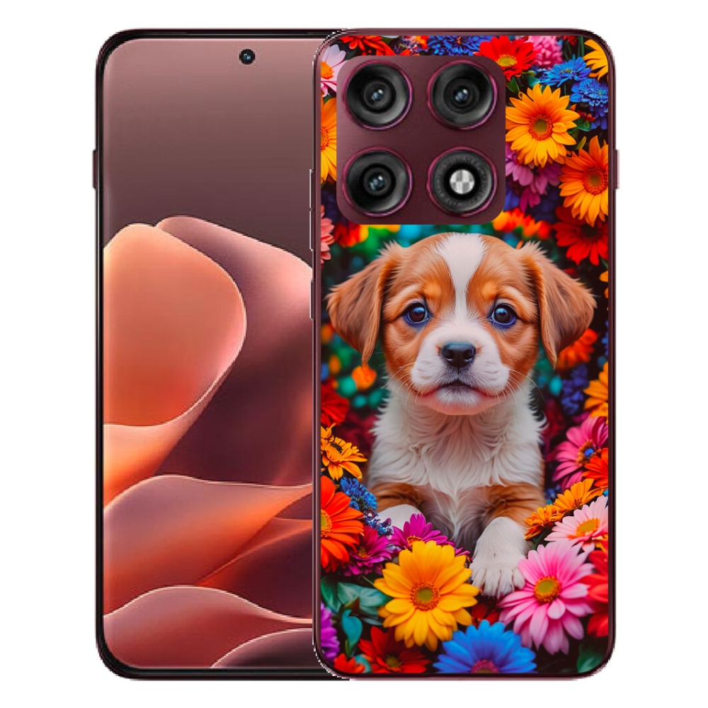 Gélový kryt mmCase na Motorola Edge 70 Pro - roztomilé šteňa