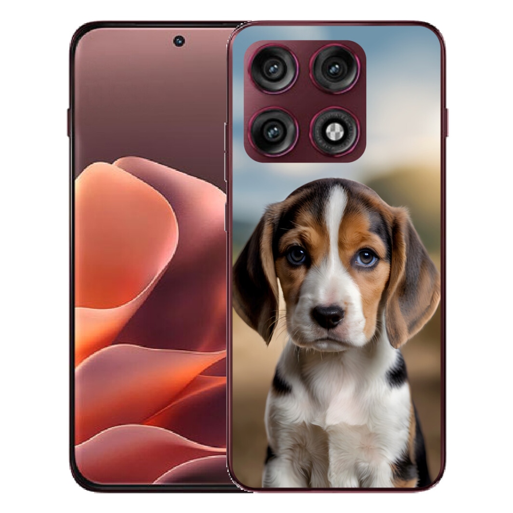 Gélový kryt mmCase na Motorola Edge 70 Pro - roztomilý bígl