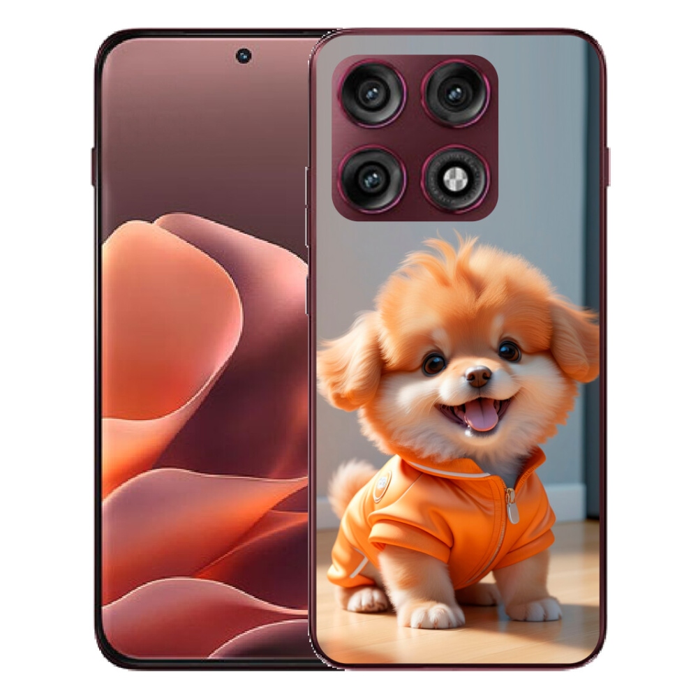 Gélový kryt mmCase na Motorola Edge 70 Pro - roztomilý pomeranian v mikine