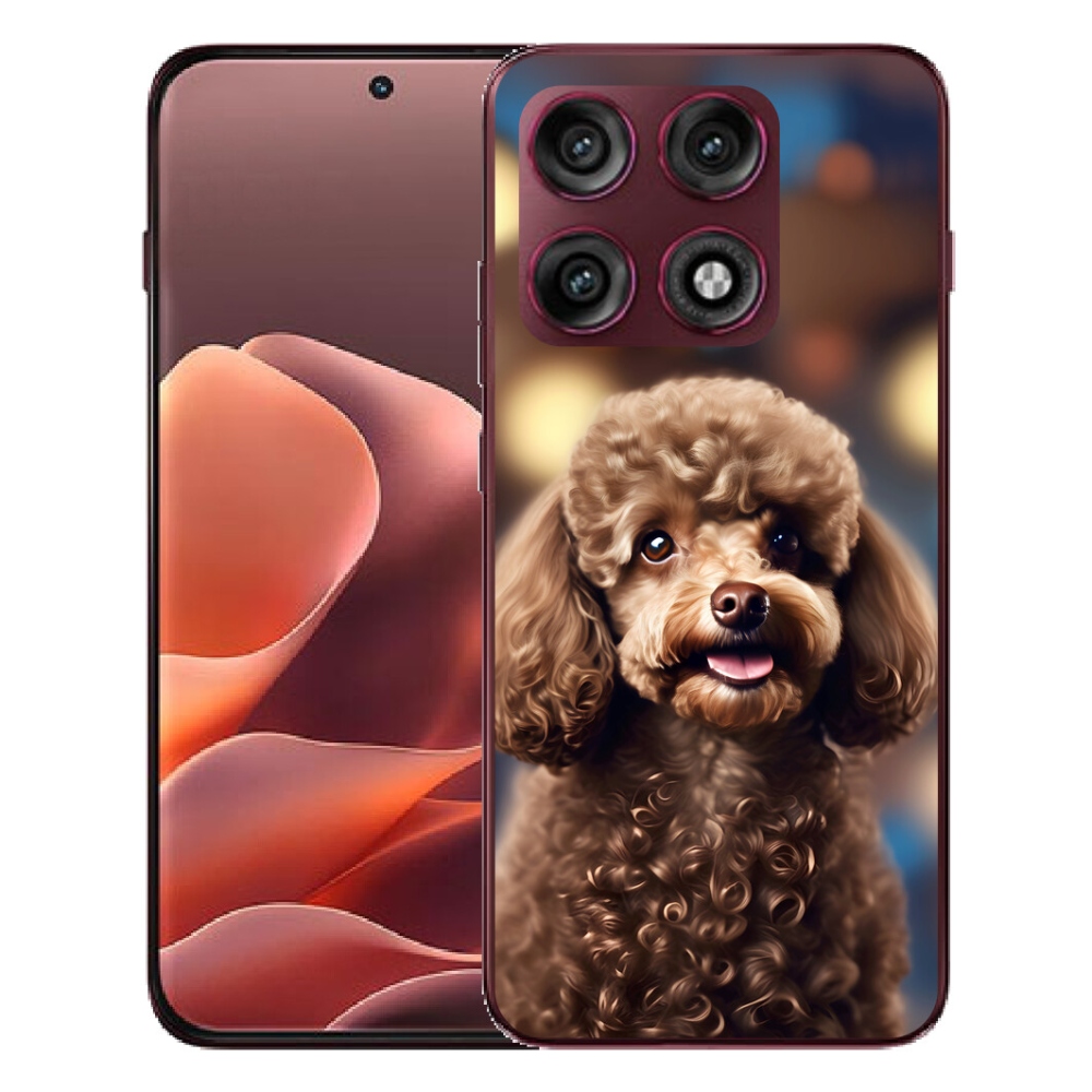 Gélový kryt mmCase na Motorola Edge 70 Pro - roztomilý pudel