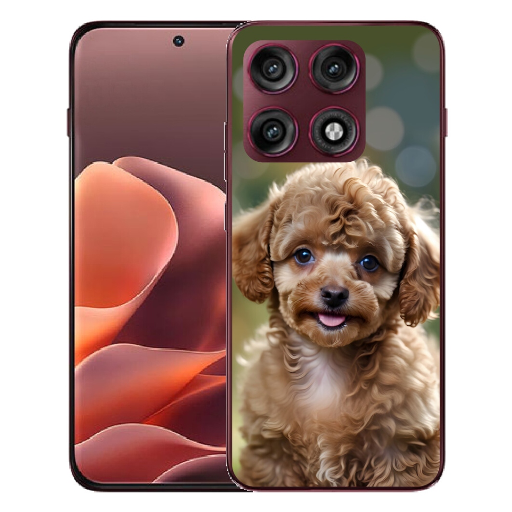 Gélový kryt mmCase na Motorola Edge 70 Pro - roztomilý pudel
