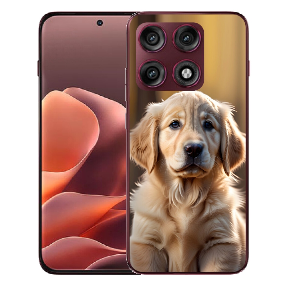 Gélový kryt mmCase na Motorola Edge 70 Pro - roztomilý zlatý retriever