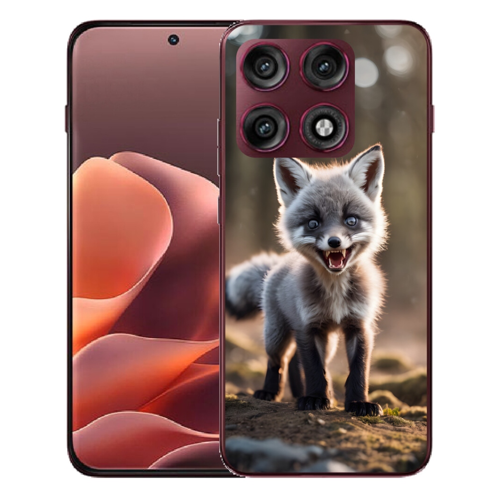 Gélový kryt mmCase na Motorola Edge 70 Pro - rozzúrená líška