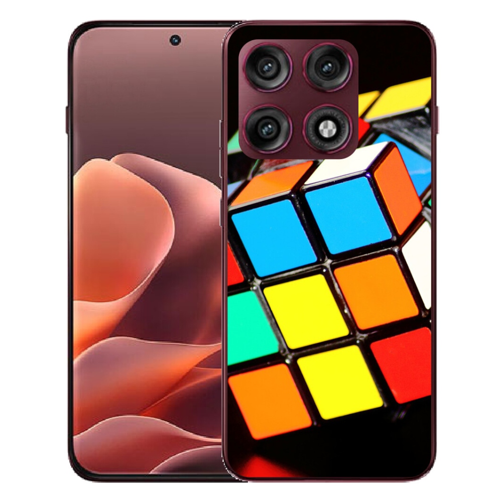 Gélový kryt mmCase na Motorola Edge 70 Pro - rubikova kocka