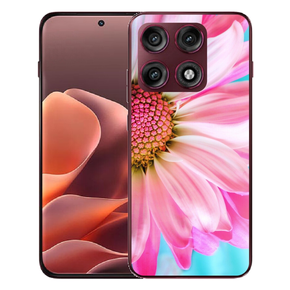 Gélový kryt mmCase na Motorola Edge 70 Pro - ružová kvetina