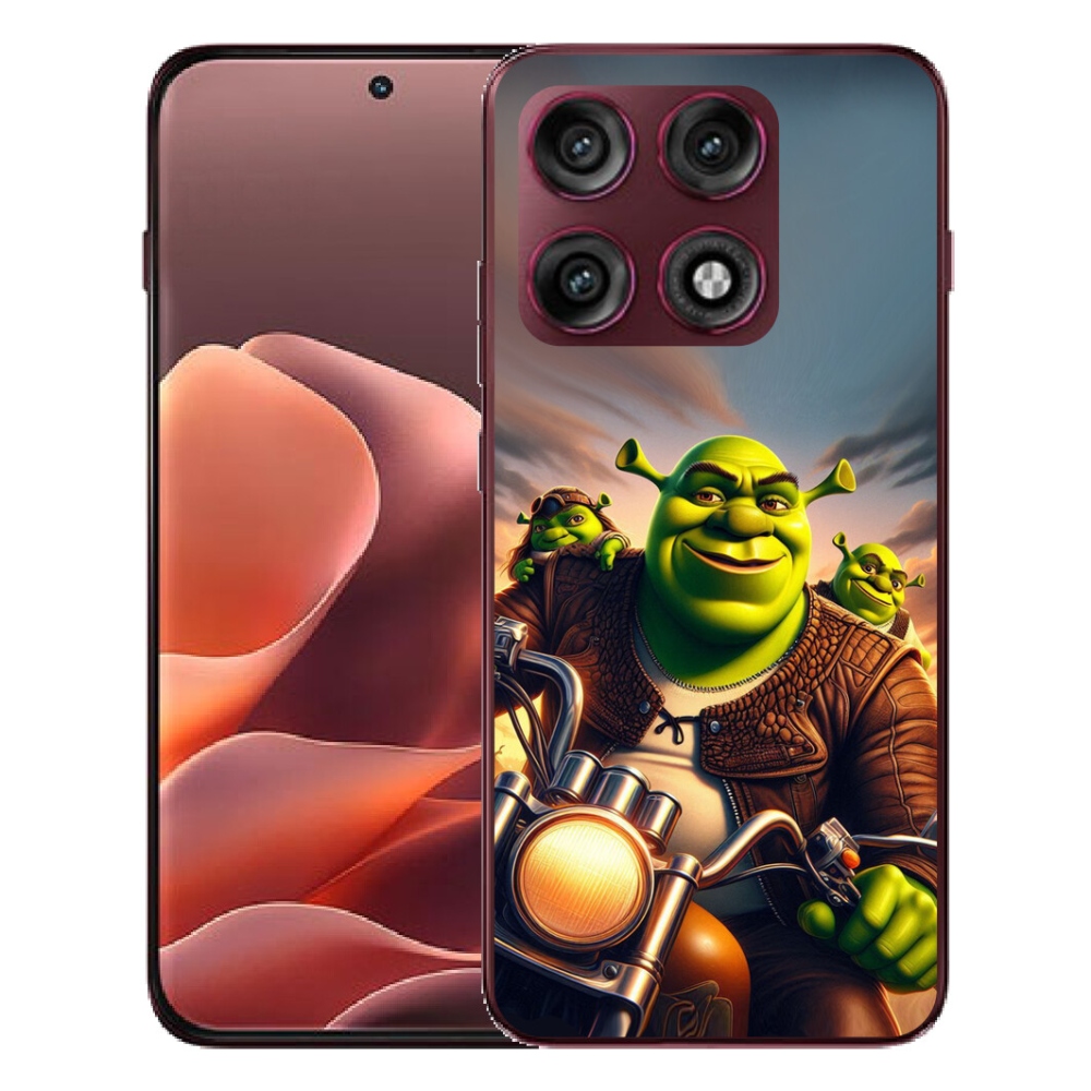 Gélový kryt mmCase na Motorola Edge 70 Pro - shrek na motorke