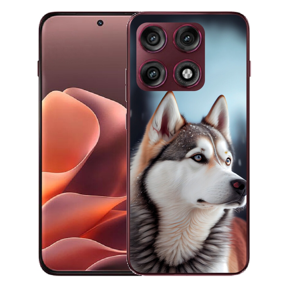Gélový kryt mmCase na Motorola Edge 70 Pro - sibírsky husky