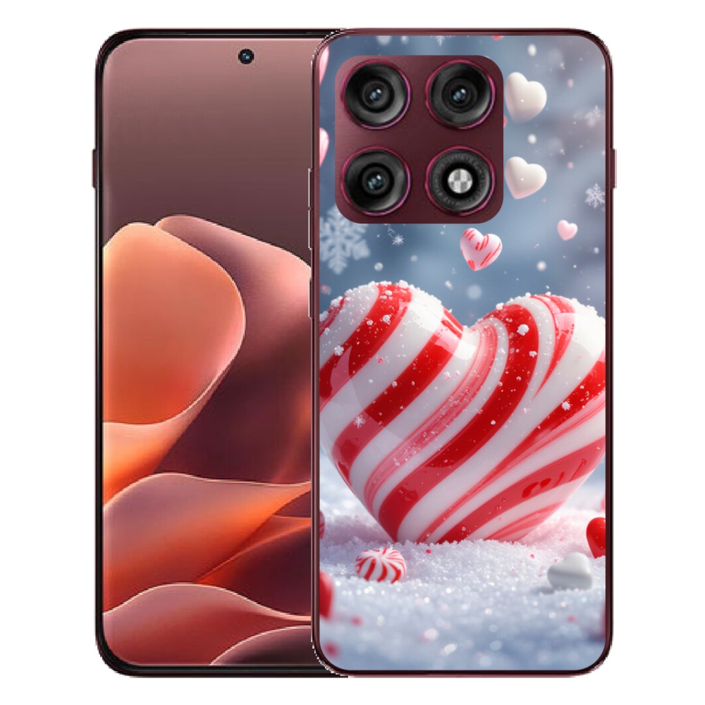 Gélový kryt mmCase na Motorola Edge 70 Pro - sladké srdce