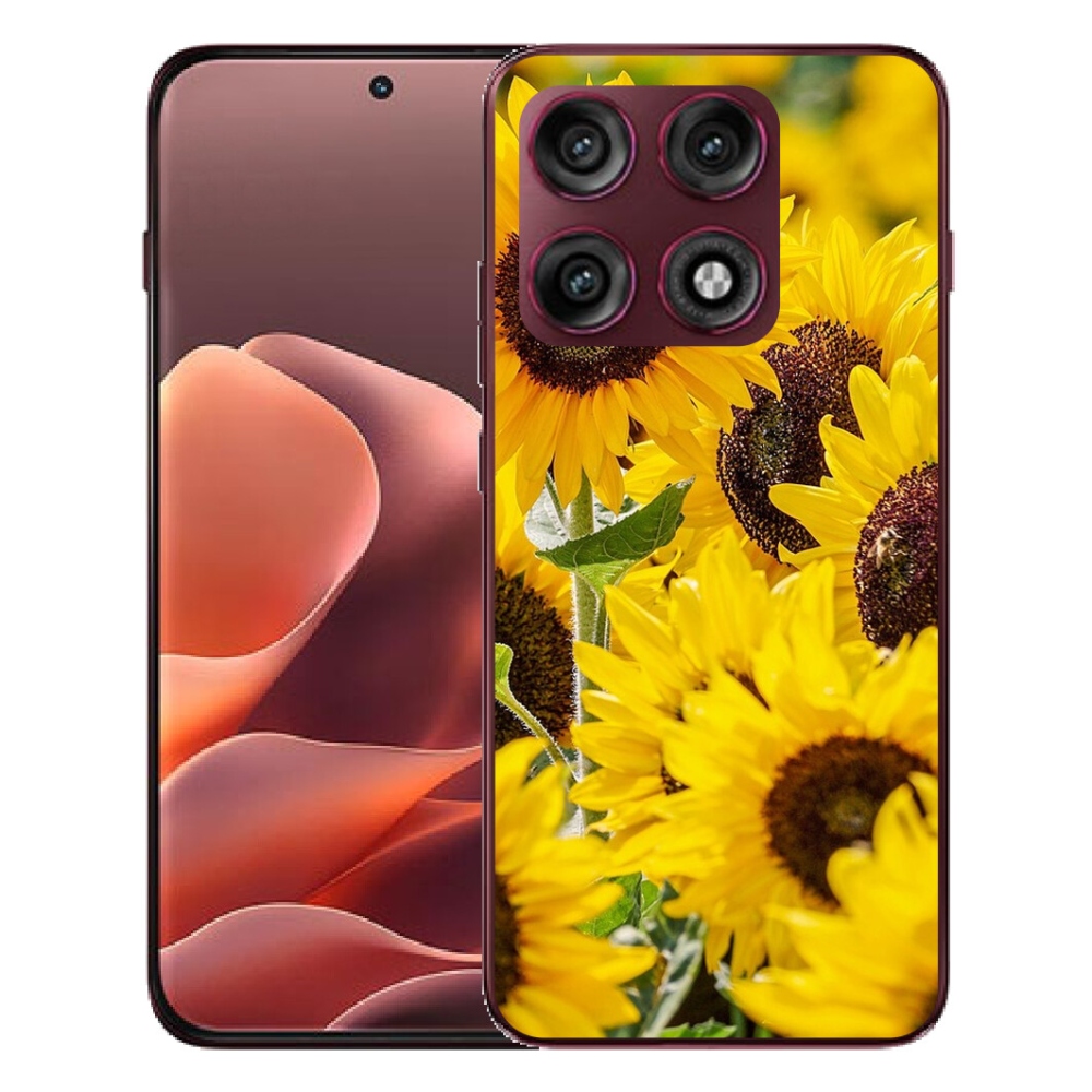 Gélový kryt mmCase na Motorola Edge 70 Pro - slnečnice