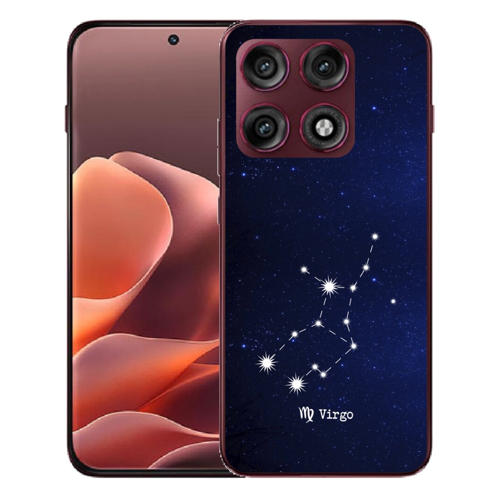 Gélový kryt mmCase na Motorola Edge 70 Pro - súhvezdie Panny