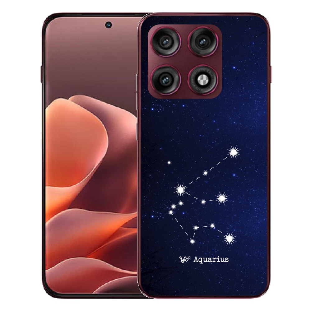 Gélový kryt mmCase na Motorola Edge 70 Pro - súhvezdie Vodnára