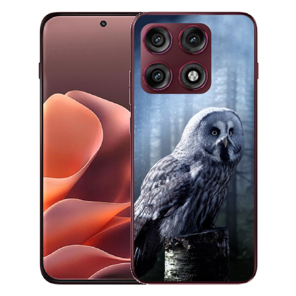 Gélový kryt mmCase na Motorola Edge 70 Pro - sova