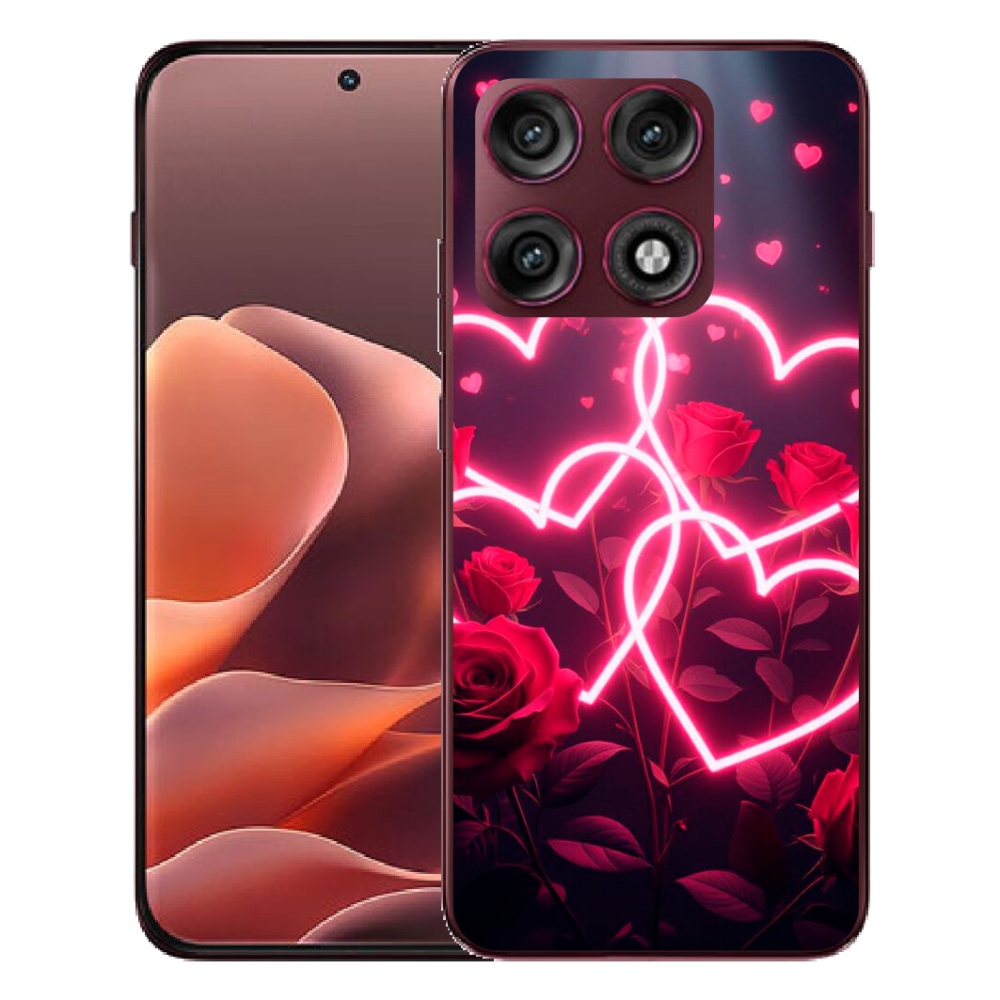 Gélový kryt mmCase na Motorola Edge 70 Pro - srdce lásky