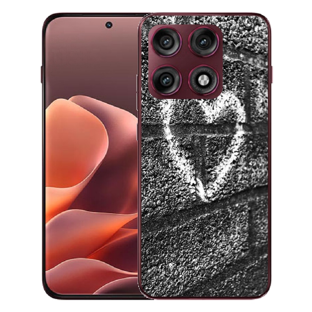 Gélový kryt mmCase na Motorola Edge 70 Pro - srdce na stene