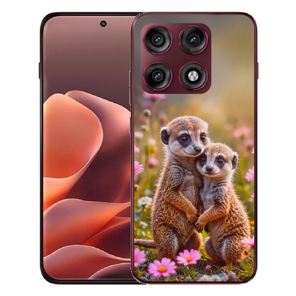 Gélový kryt mmCase na Motorola Edge 70 Pro - surikatí duo