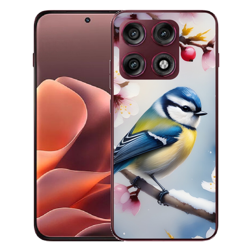 Gélový kryt mmCase na Motorola Edge 70 Pro - sýkorka