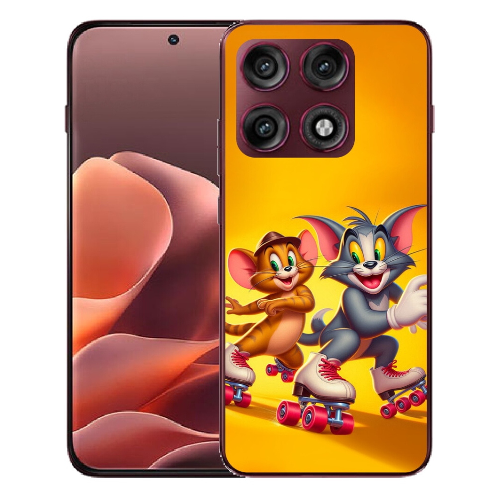 Gélový kryt mmCase na Motorola Edge 70 Pro - tom a jerry