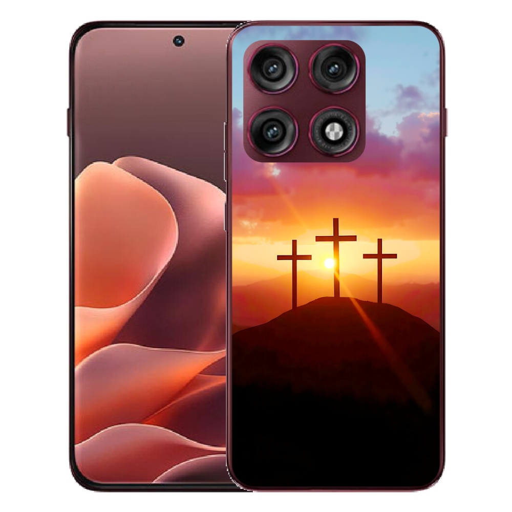 Gélový kryt mmCase na Motorola Edge 70 Pro - tri kríža