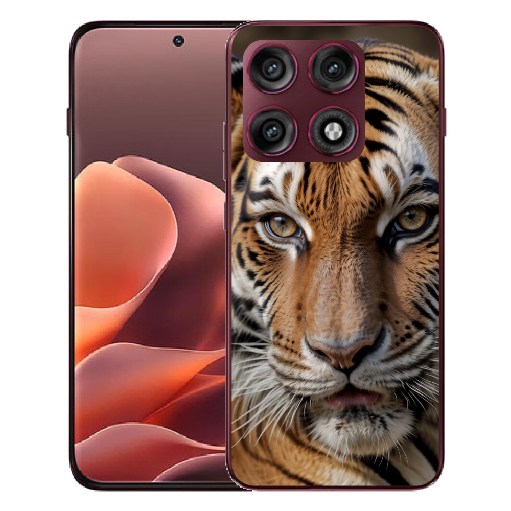 Gélový kryt mmCase na Motorola Edge 70 Pro - tigrie pohľad