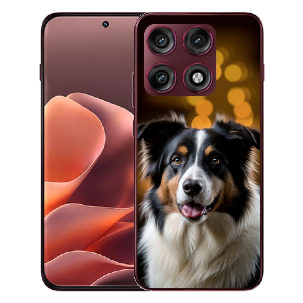 Gélový kryt mmCase na Motorola Edge 70 Pro - usmievavý austrálsky ovčiak