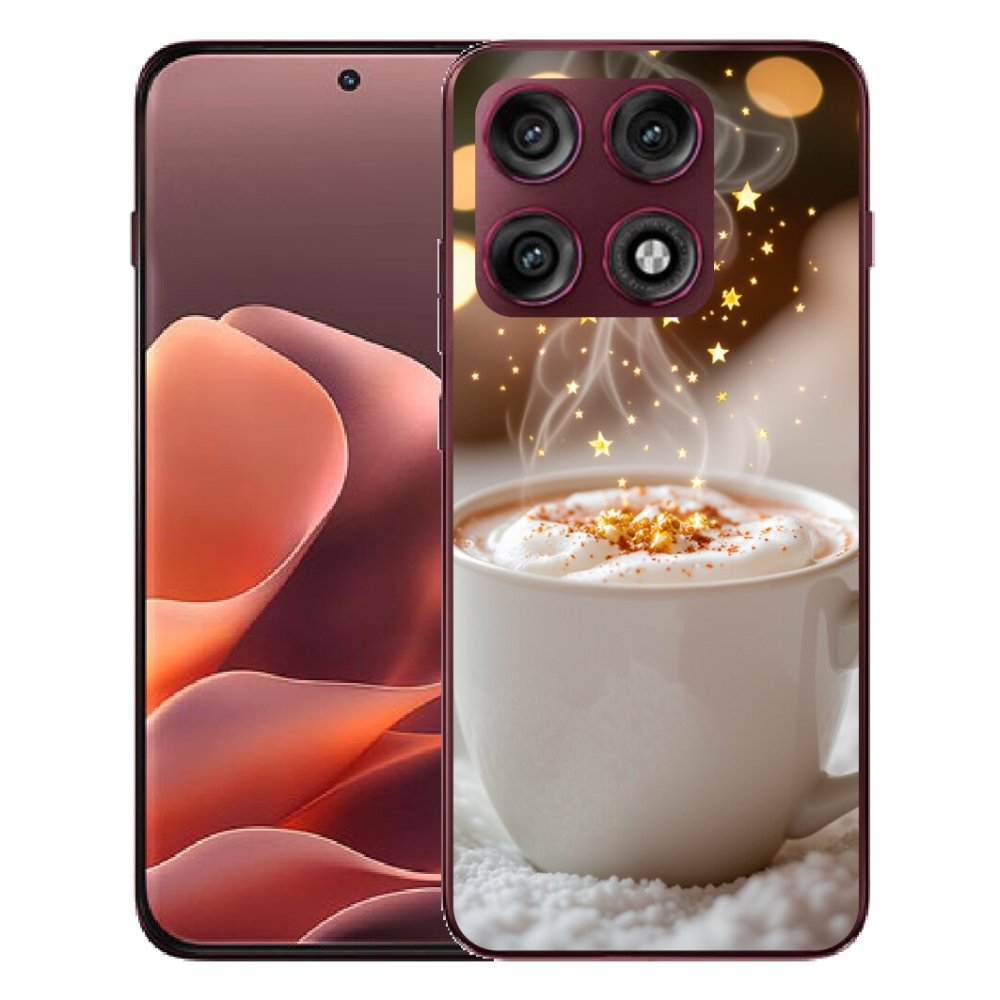 Gélový kryt mmCase na Motorola Edge 70 Pro - vianočný horúci nápoj