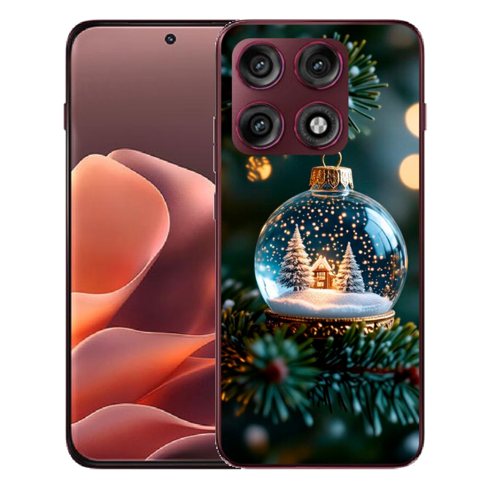 Gélový kryt mmCase na Motorola Edge 70 Pro - vianočné gule 2