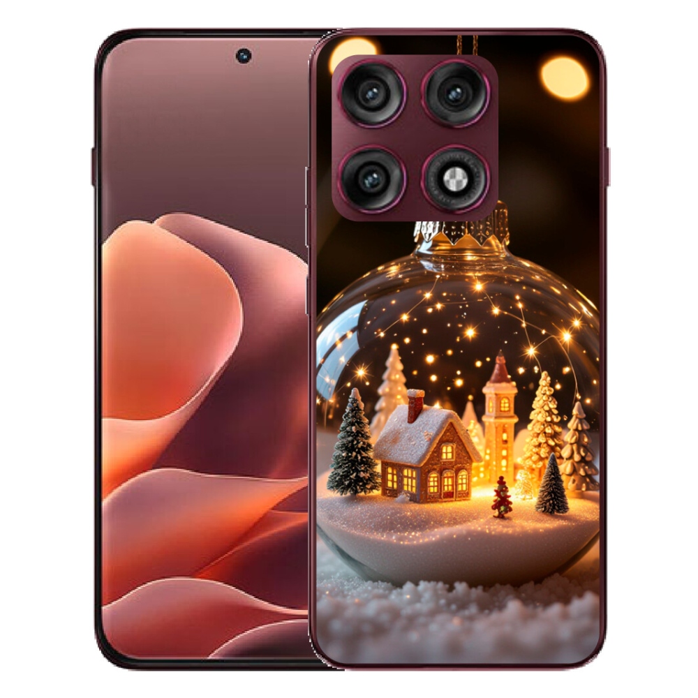 Gélový kryt mmCase na Motorola Edge 70 Pro - vianočné gule 3
