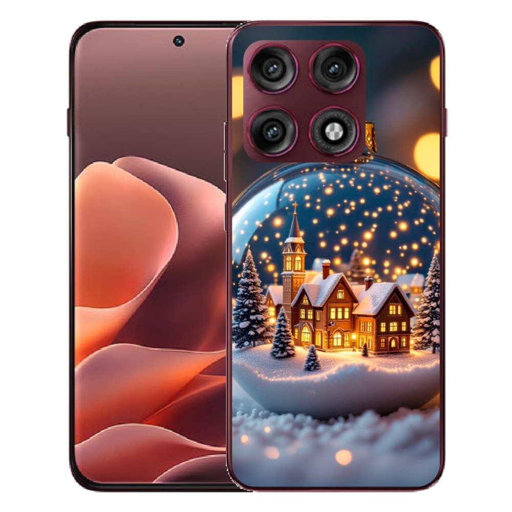 Gélový kryt mmCase na Motorola Edge 70 Pro - vianočné gule 4