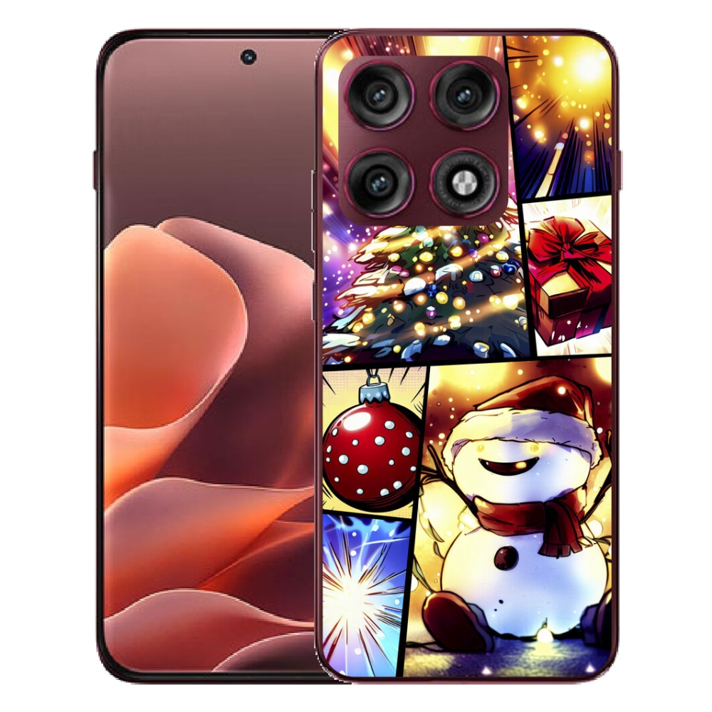 Gélový kryt mmCase na Motorola Edge 70 Pro - vianočné motívy 1