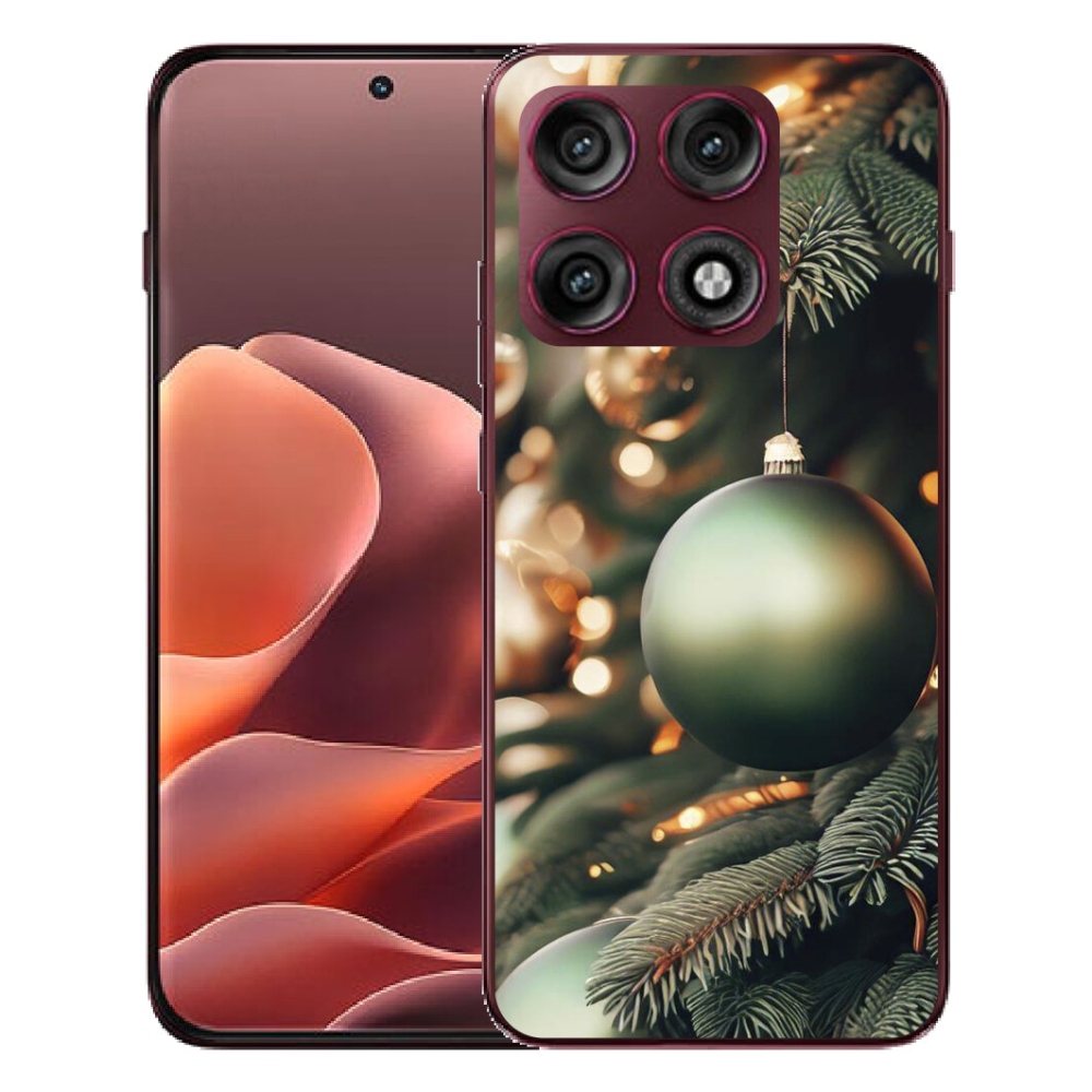 Gélový kryt mmCase na Motorola Edge 70 Pro - vianočné ozdoby 1