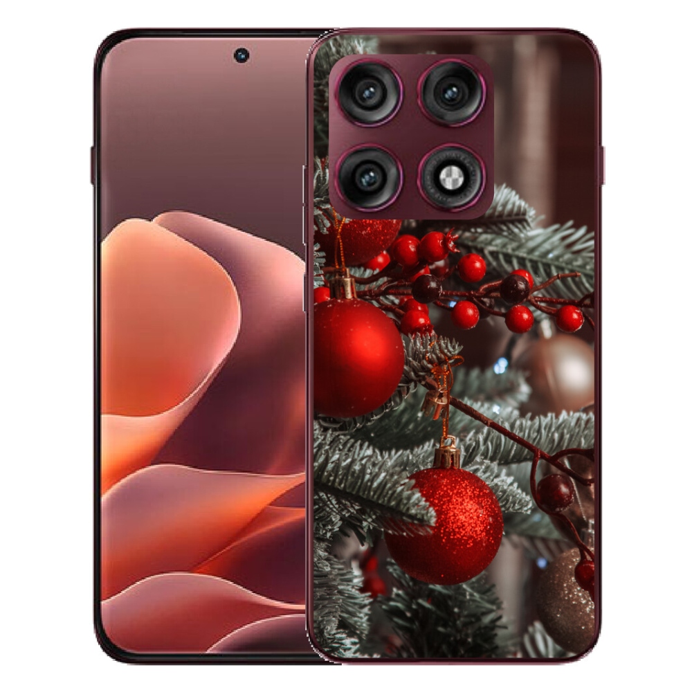 Gélový kryt mmCase na Motorola Edge 70 Pro - vianočné ozdoby 2