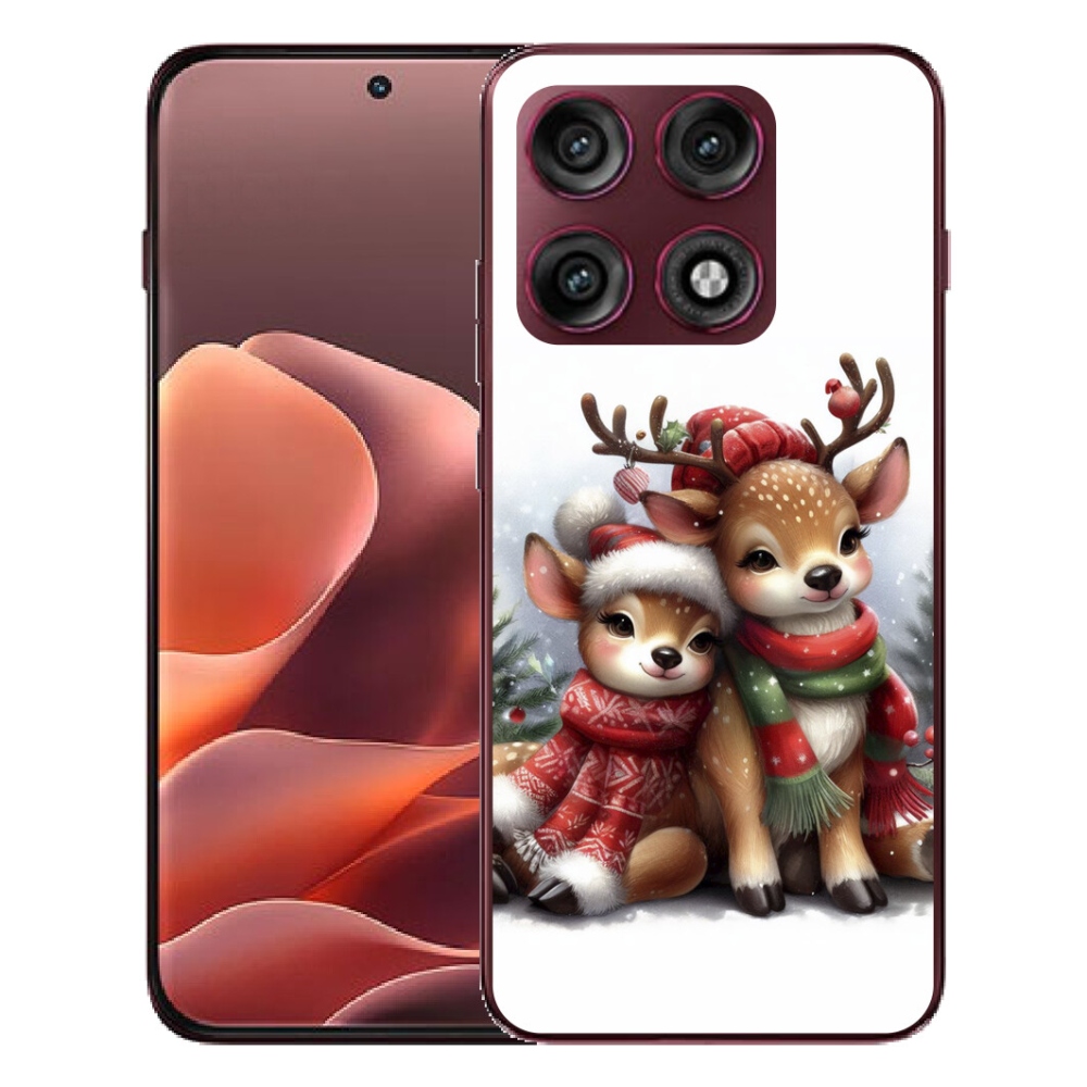 Gélový kryt mmCase na Motorola Edge 70 Pro - vianočné soby