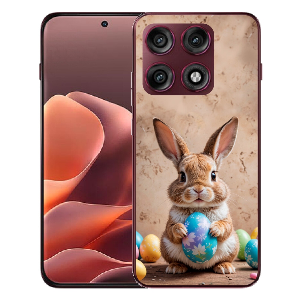 Gélový kryt mmCase na Motorola Edge 70 Pro - veľkonočný zajačik